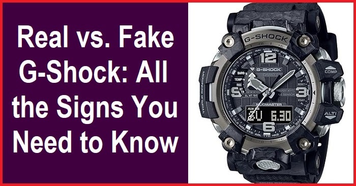 Authentic G-Shock Watch Verification: Tips to Ensure Originality