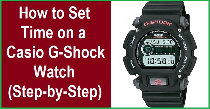 Step-by-step guide to setting time on a Casio G-Shock Watch