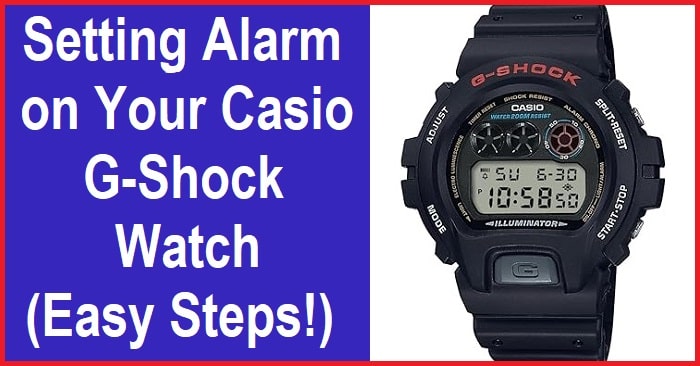 Step-by-step guide to setting an alarm on a Casio G-Shock watch