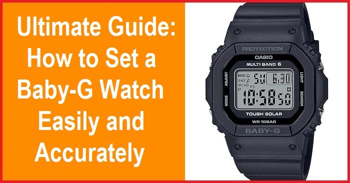 Casio Baby-G Watch time setting guide